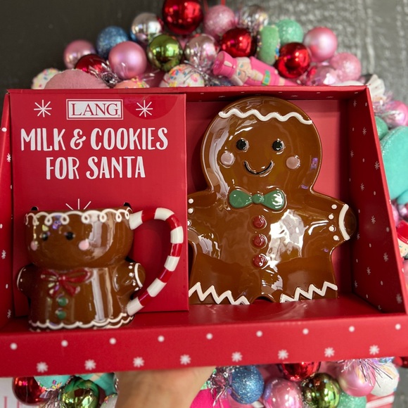 ✨NEW🍪LANG Gingerbread Plate and Mug Set for Milk and Cookies for Santa🎅🏽 - Picture 5 of 7